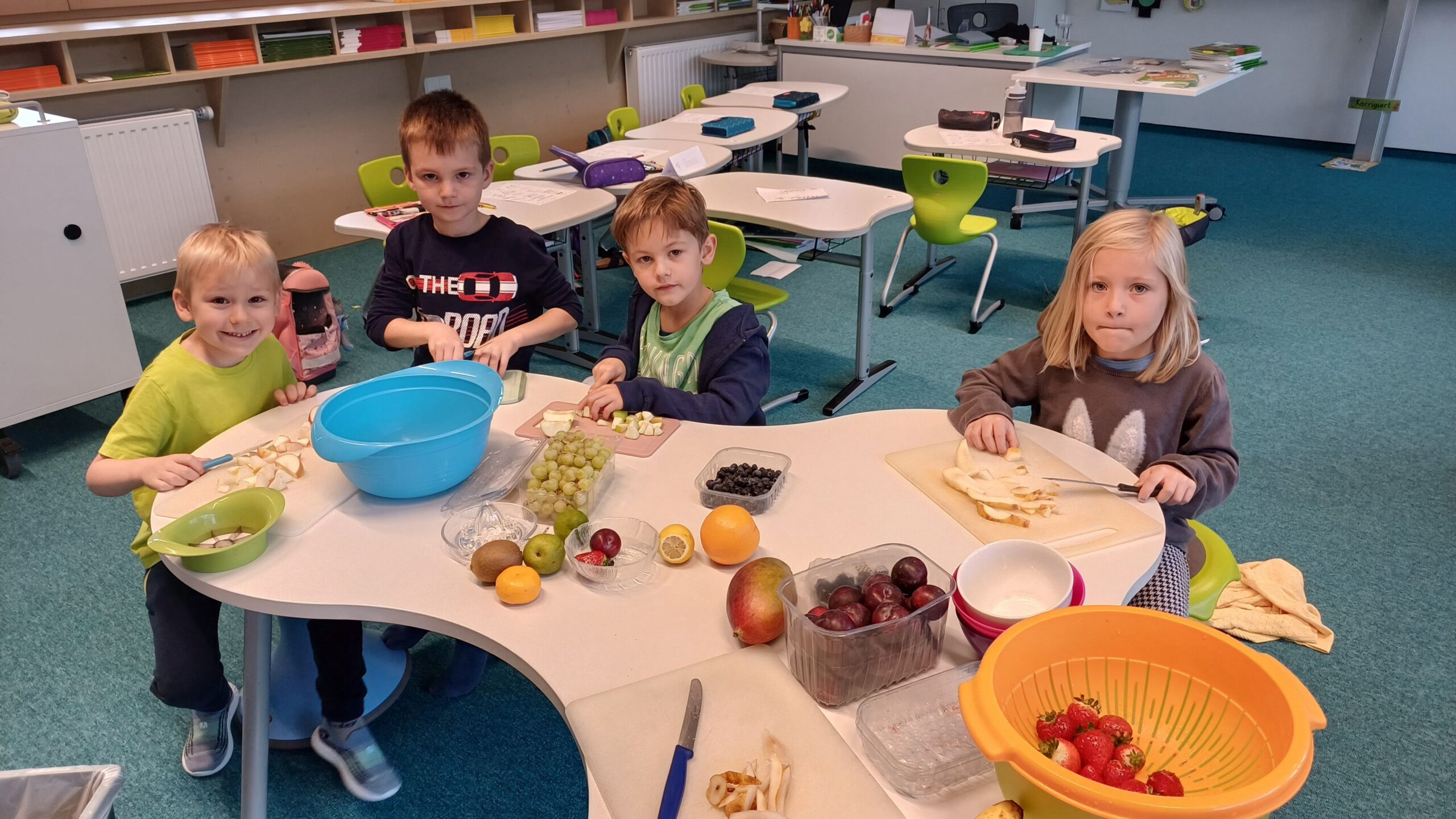 Obstsalat und Apfelmus 1b