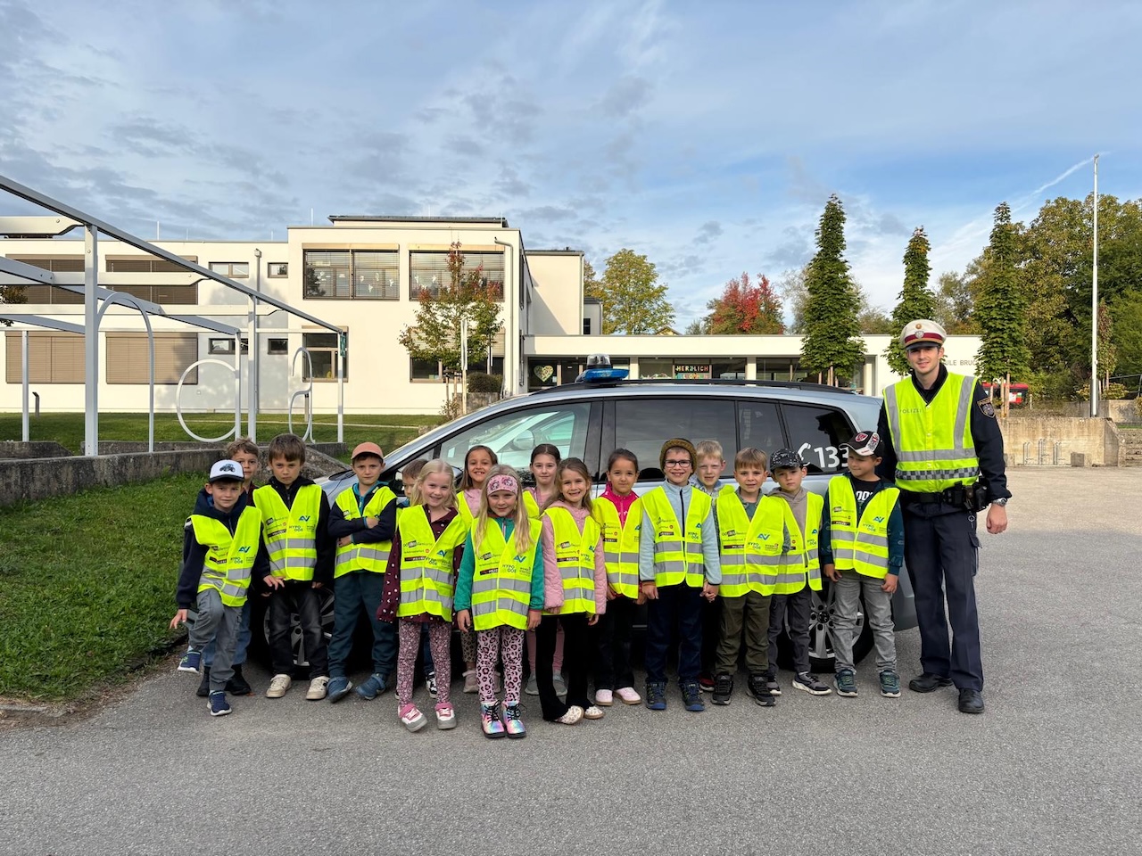 Verkehrserziehung der 1. Klassen